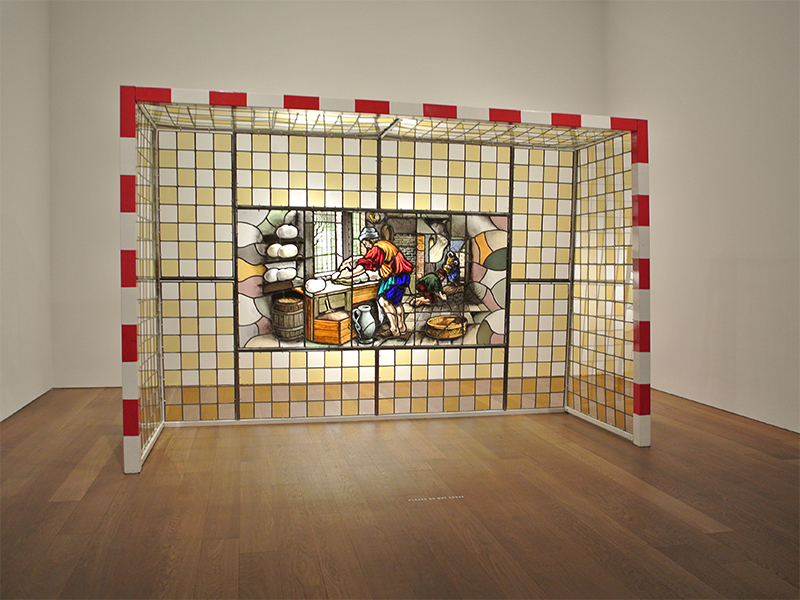 view of the exhibition Wim Delvoye, Mudam Luxembourg 02/07/2016 - 08/01/2017