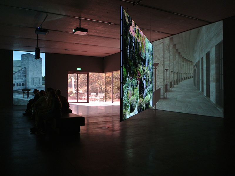 view of the exhibition David Claerbout FUTURE 3 Sep 2016 - 29 Jan 2017 at De Pont Museum, Tilbug, Netherlands