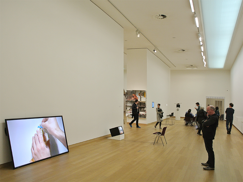 view of the exhibition Jordan Wolfson TRUTH/LOVE, Stedelijk Museum Amsterdam, 27 nov 2016 - 23 apr 2017