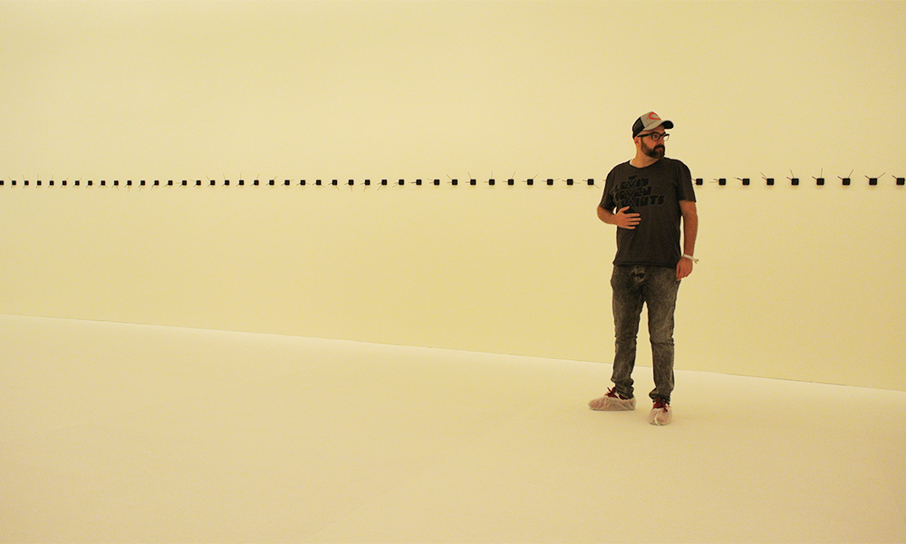 view of the exhibition Cristina Lucas TRADING TRANSCENDENCE, Mudam Luxembourg 08/10/2016 - 14/05/2017